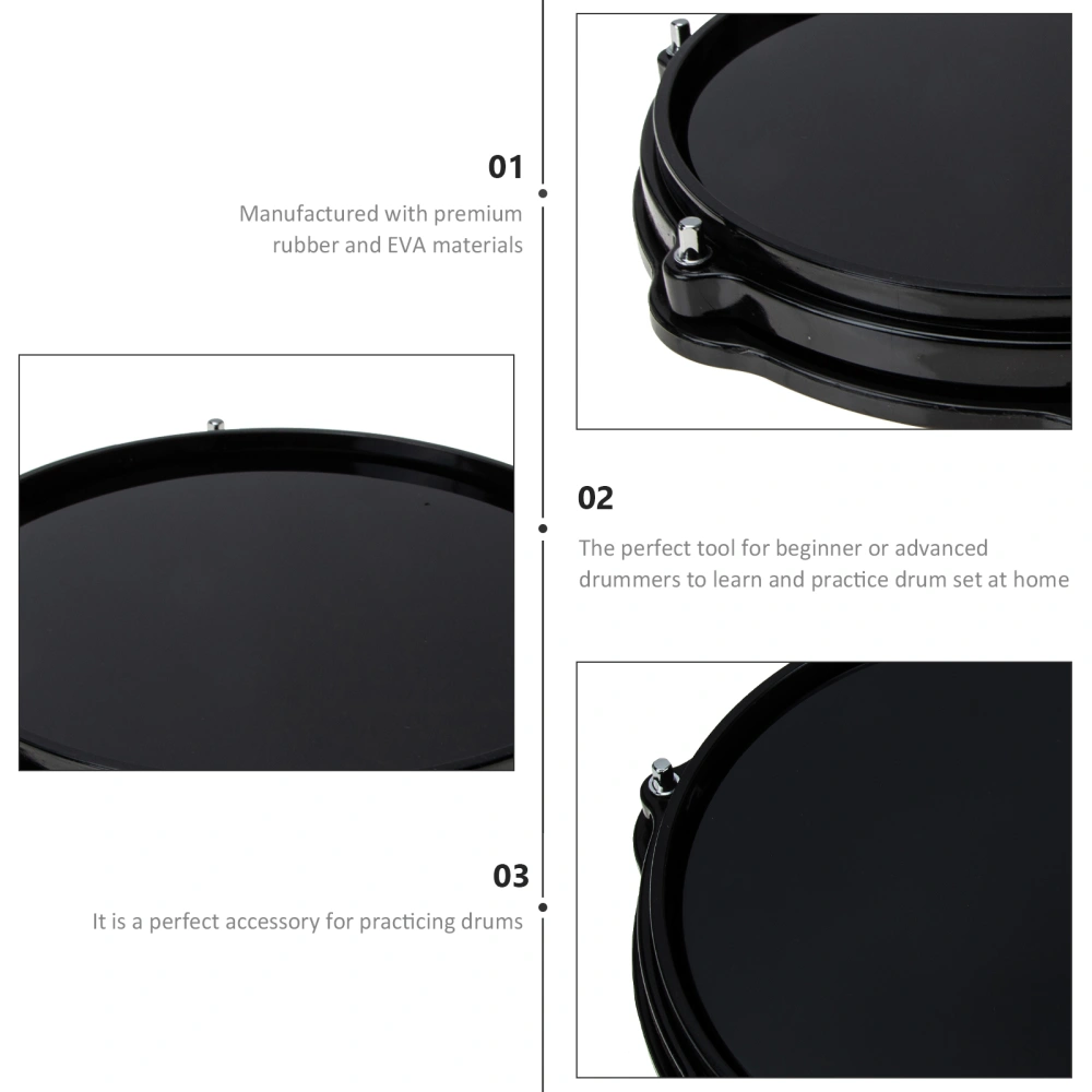 Premium Dumb Drum Practice Mat Practical Rubber EVA Drum Set Practice Pad