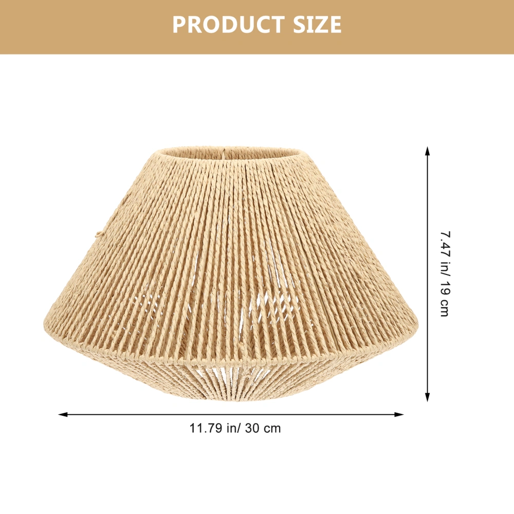 Lampshade Lamp Cover Vintage Lamp Shade Woven Lamp Cover Zen Style Lamp Shade