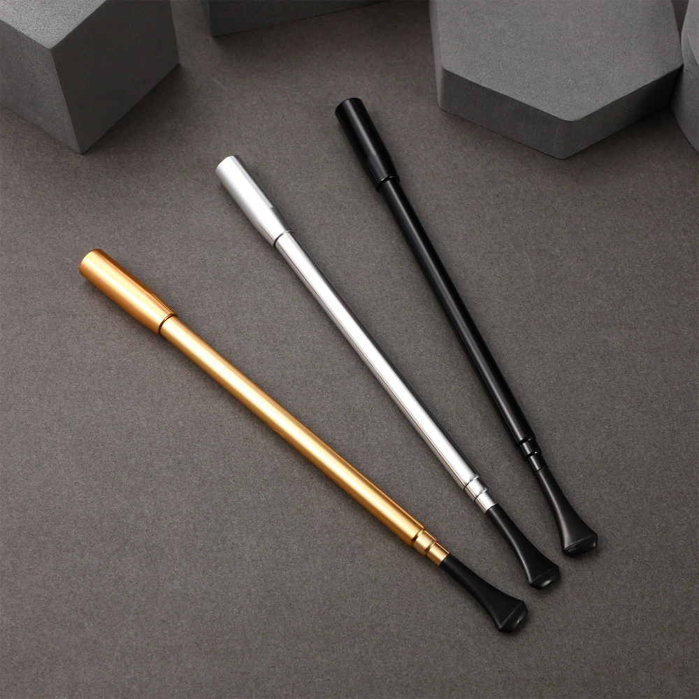 3pcs Party Stretchable Long Cigarette Holder Costume Cosplay Photo Prop Party Accessory for Party Festival (Black, Silver, Golden)