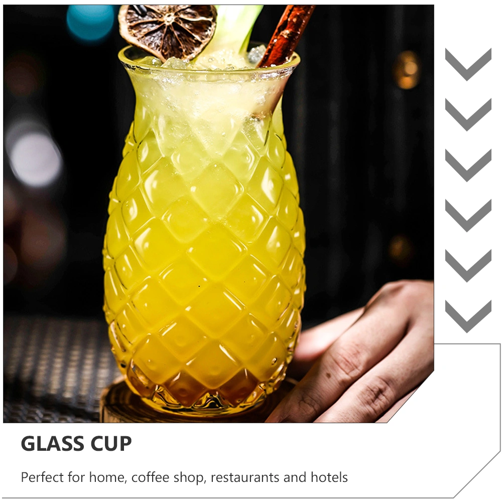 1Pc Drinking Cup Water Glass Cup Transparent Wine Cup Relief Pattern Water Cup