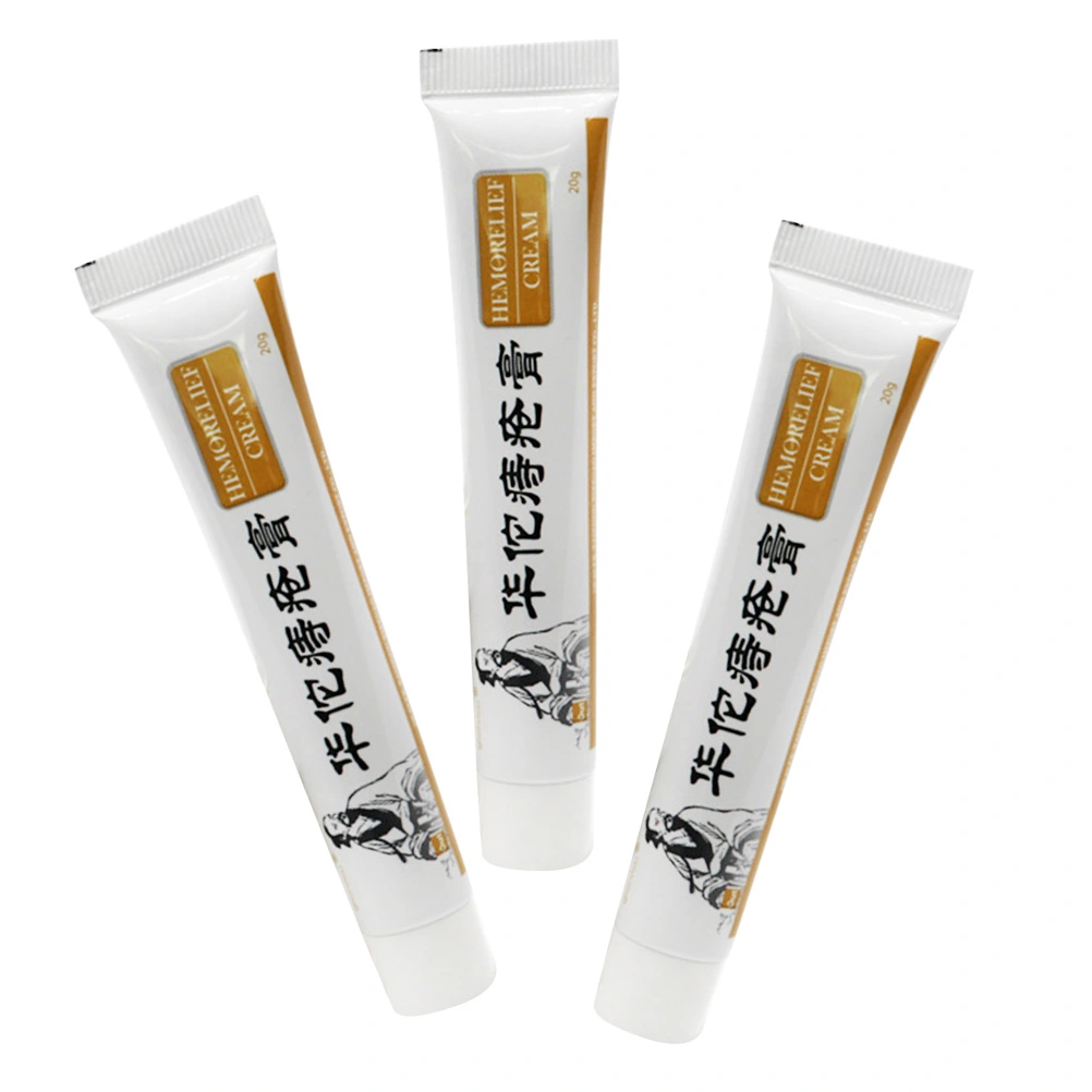 3PCS Hemorrhoid Cream Hemorelief Ointment Painkiller for Soothing Skin Care Home