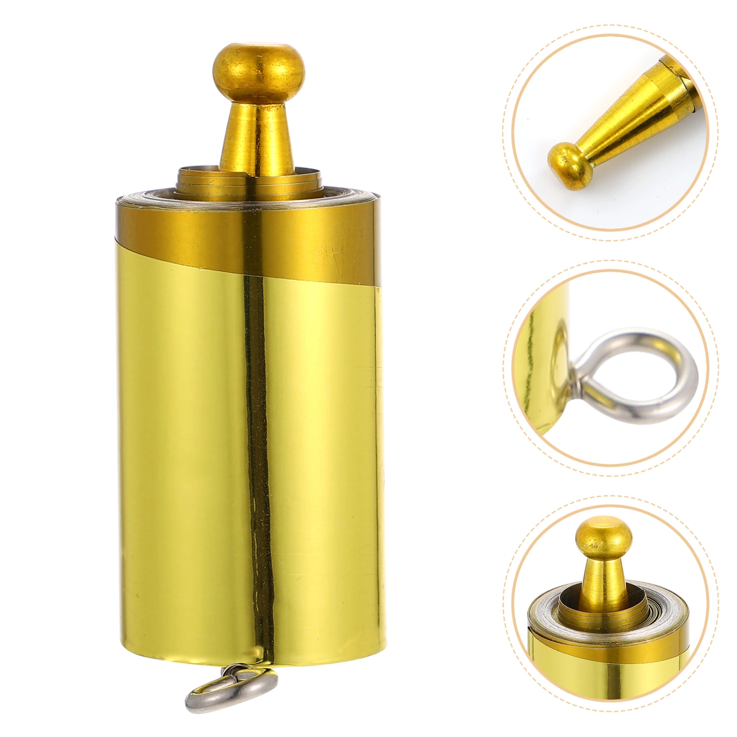 Telescopic Magician Wand Stainless Steel Wand for Stage Performance (Golden)