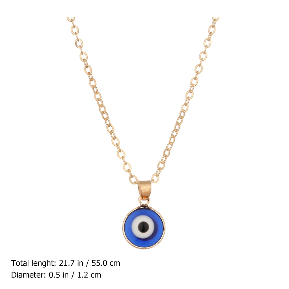 Turkish Style Evil Eye Necklace Blue Eyes Amulet Pendant Evil Eye Charm Choker