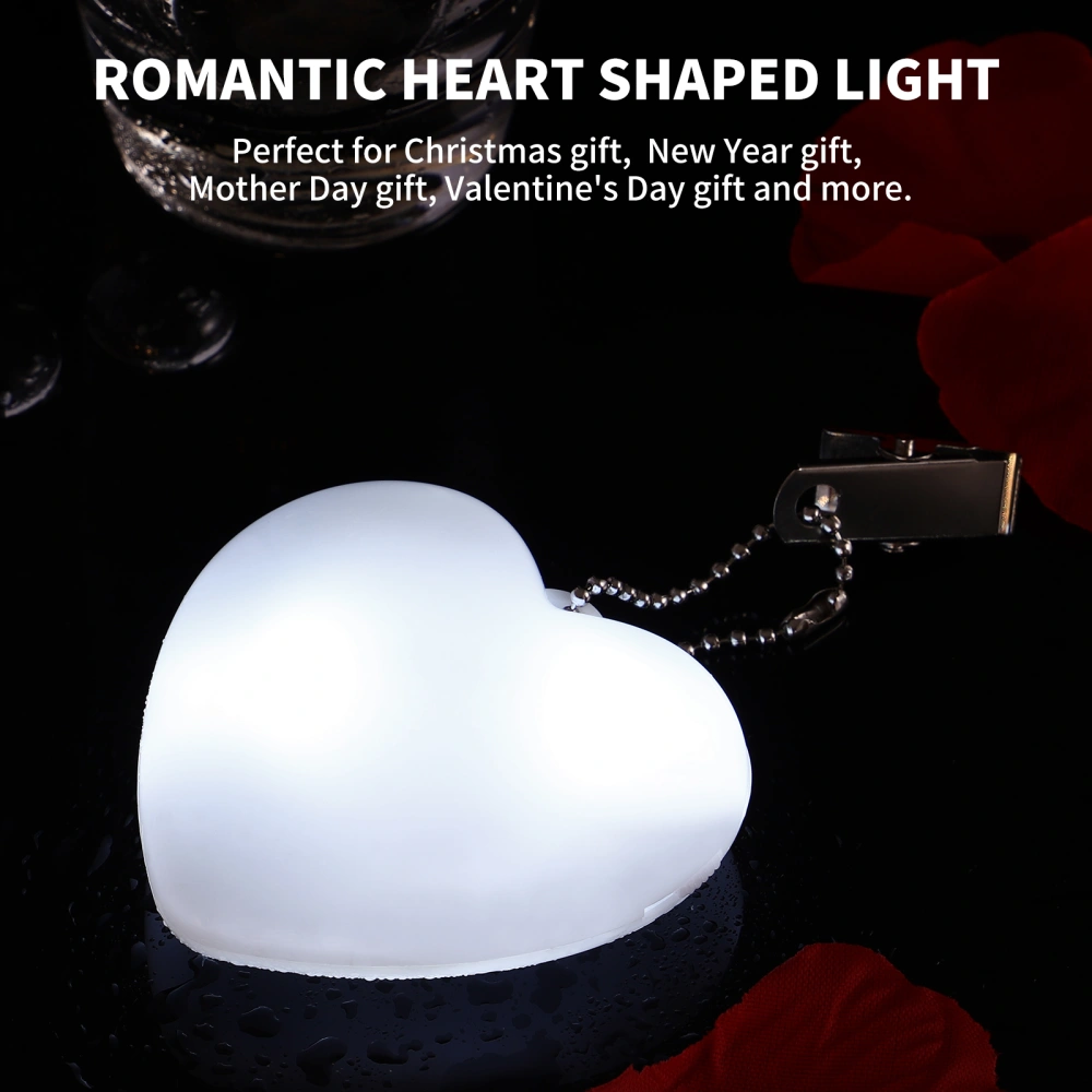 Mobestech LED Automatic Purse Light Sensor Touch Activated Handbag Lamp Mini Heart Shape Night Light for Illumination