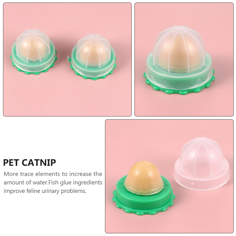 5Pcs Cat Snacks Candy Cat Licking Ball Pet Catnip Cat Treats (Random Flavor)