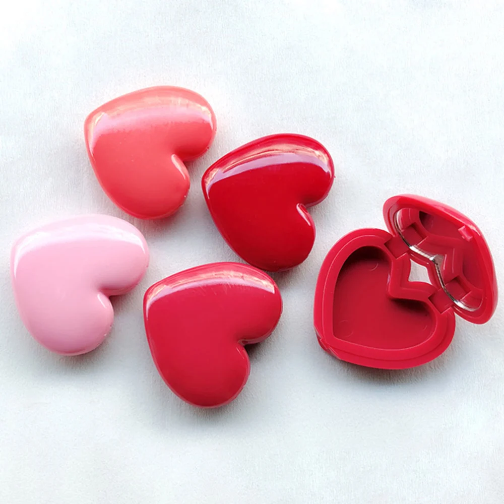 8pcs Heart Shape Eyeshadow Box Case Lipstick Box Refillable Makeup Dispenser