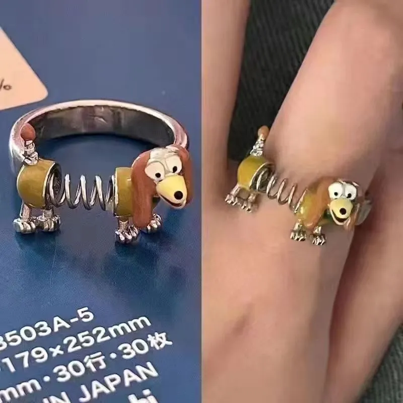 Cute funny spring dog ring