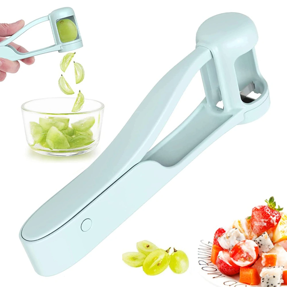 Grape Slicer Quarter Sharp Blade Anti-slip Ergonomic Handle Portable Slicing Multifunctional Cherry Tomato Strawberry Fruits
    Cutting Tool Kitchen Gadget