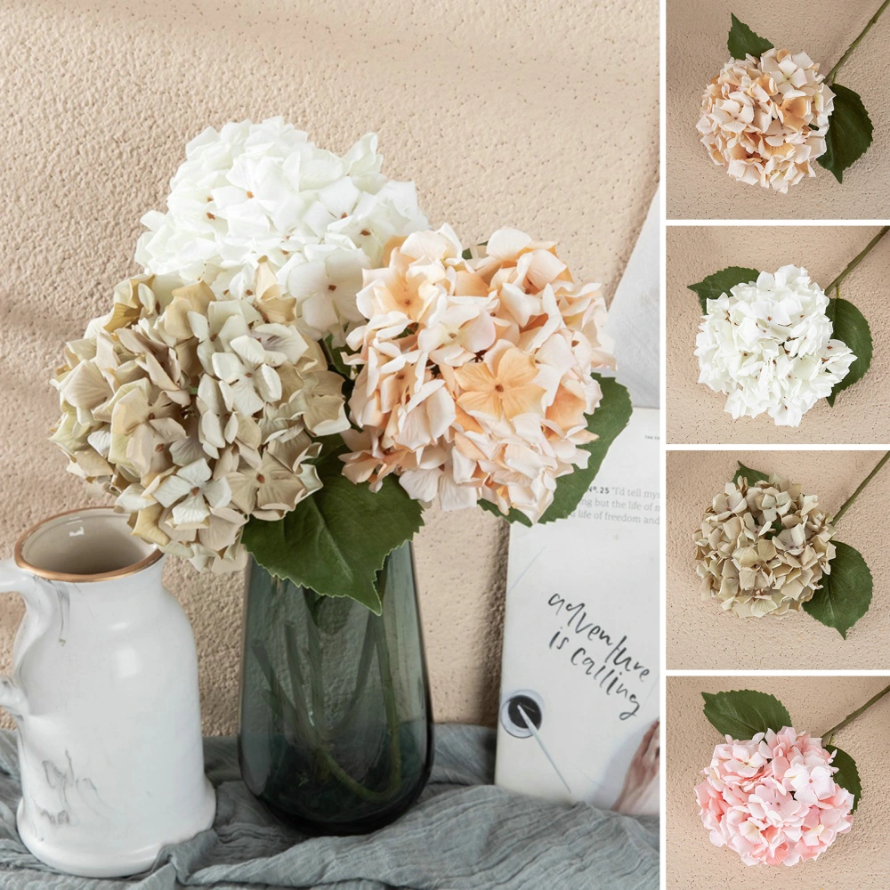 Artificial Flower Romantic Realistic No Watering Simulation Hydrangea DIY Bridal Hand Bouquet Fake Flower Home Decor