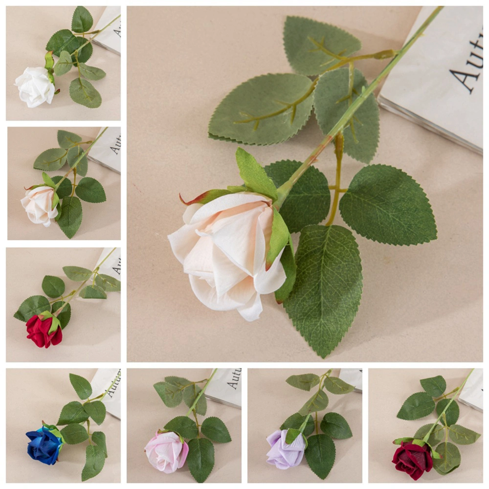 2Pcs Artificial Rose No Watering Non-fading No-withering Multiple Layer Petals Simulation Rose Flower DIY Wedding Bouquet Decor Home Supplies