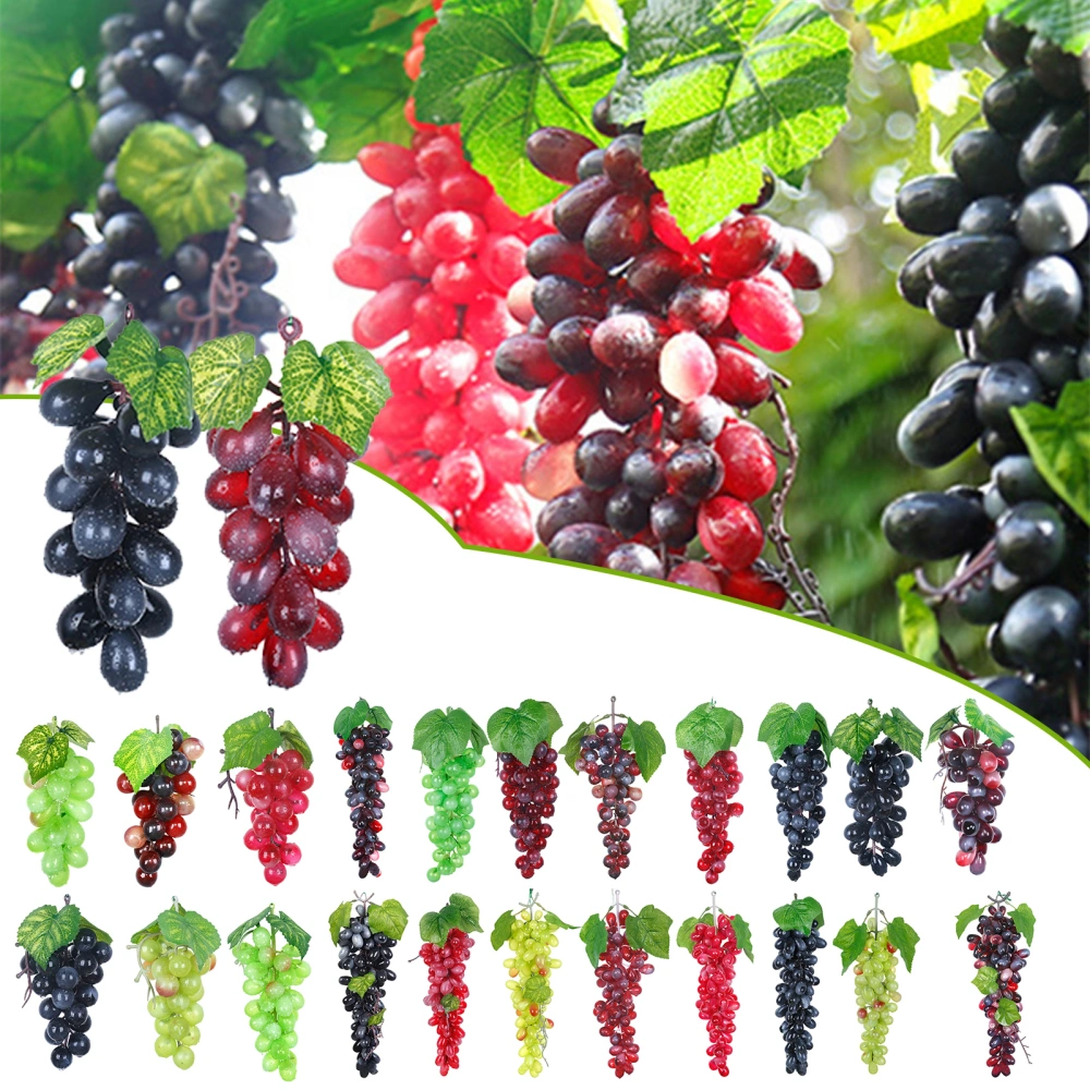 Artificial Grape Frosted Design Realistic Not Wither Rubber Simulation Plant Faux Fruit Prop Home Decor