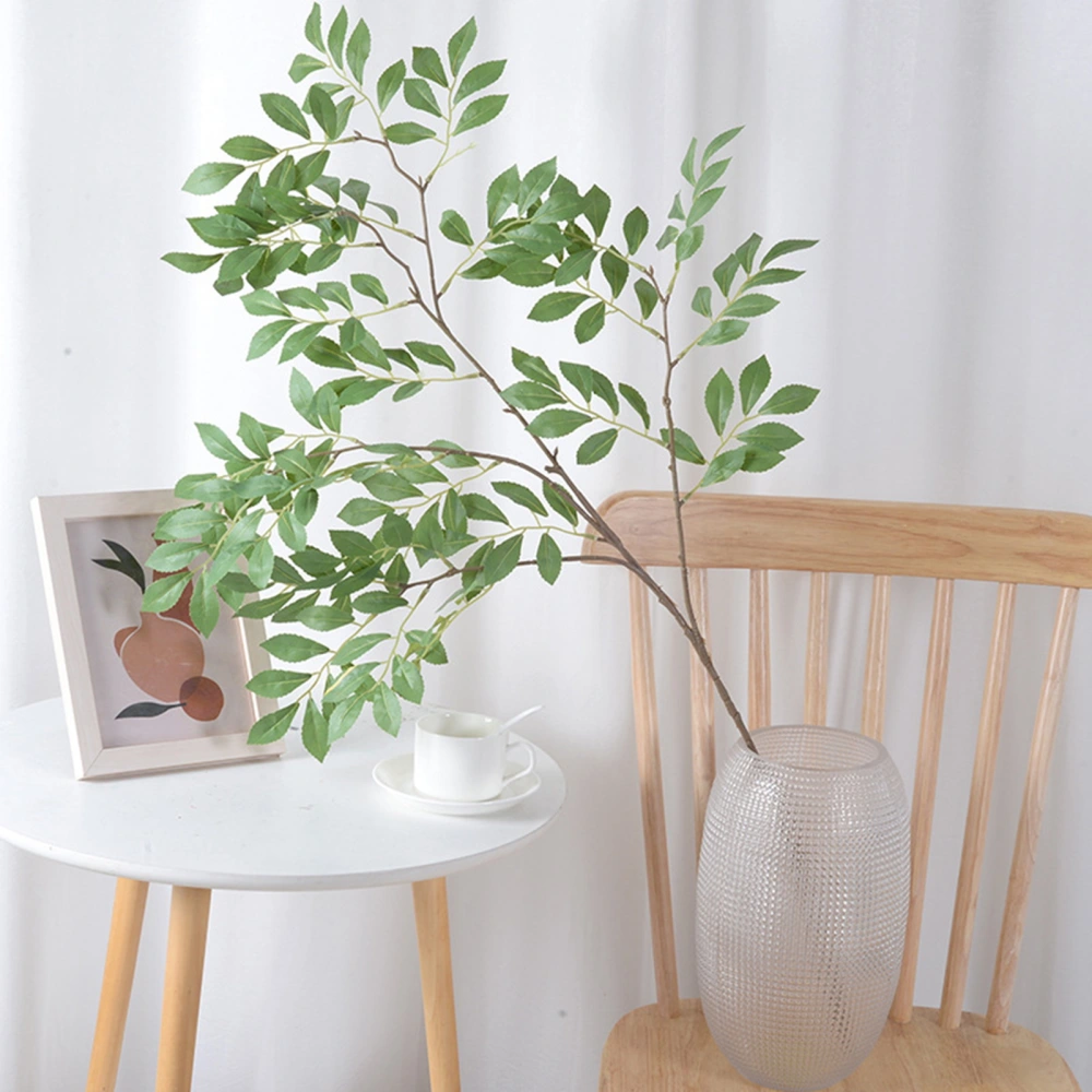 Artificial Plant Not Withered Non-fading No Watering Realistic Decorative Long Lasting Living Room Decoration Gifts Golden Elm Leaf Home Supplies