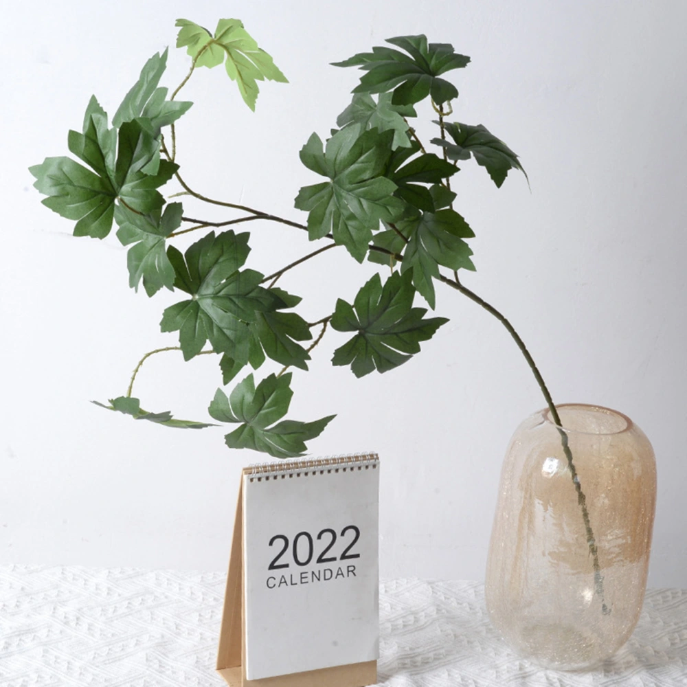 Fake Plant Realistic No Watering Fadeless Great Fidelity Full of Vitality No-withering Landscape Greening Imitation Golden Potted Leaf Party Favors