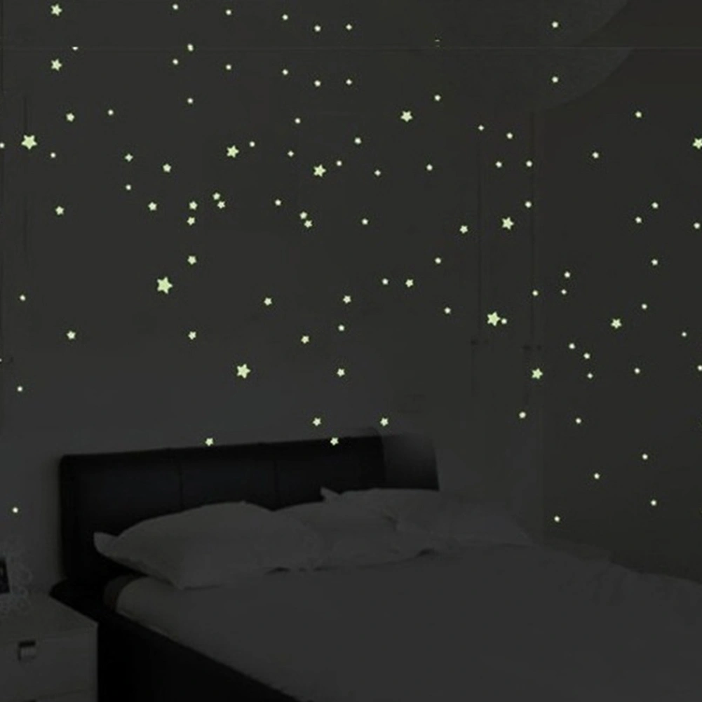 76Pcs Luminous Stars Glow in the Dark Ceiling Wall Stickers Decals for Kids Room