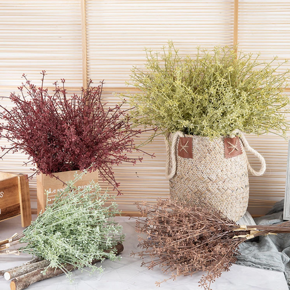 1 Bouquet Artificial Flower Weather-resistant Not Wither No Watering Easy Care Simulated Chestnut Grass Plant Wedding Supply