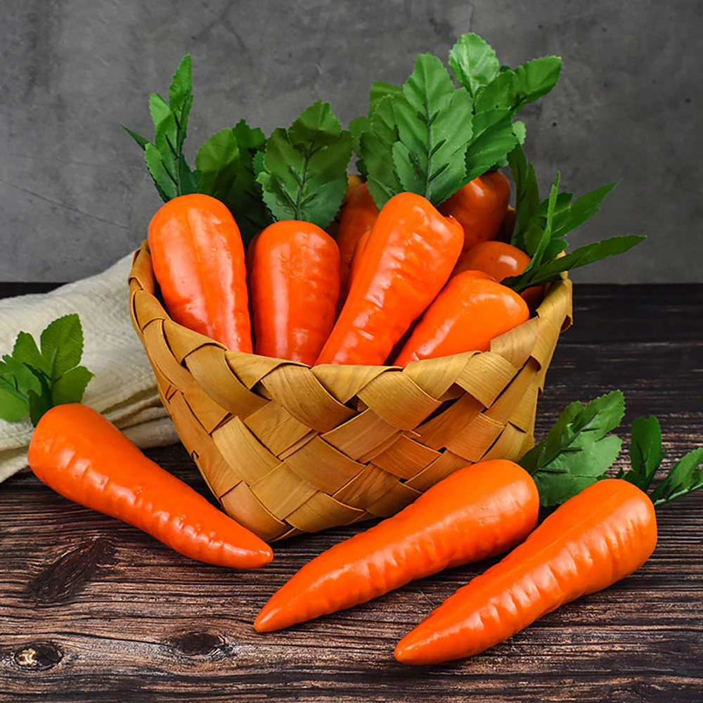 Simulation Carrot Realistic Appearance Vibrant Color High Simulation Decorative Environmental Protection Home Decor No Odor Foam Simulation Vegetable Carrot Easter Supplies