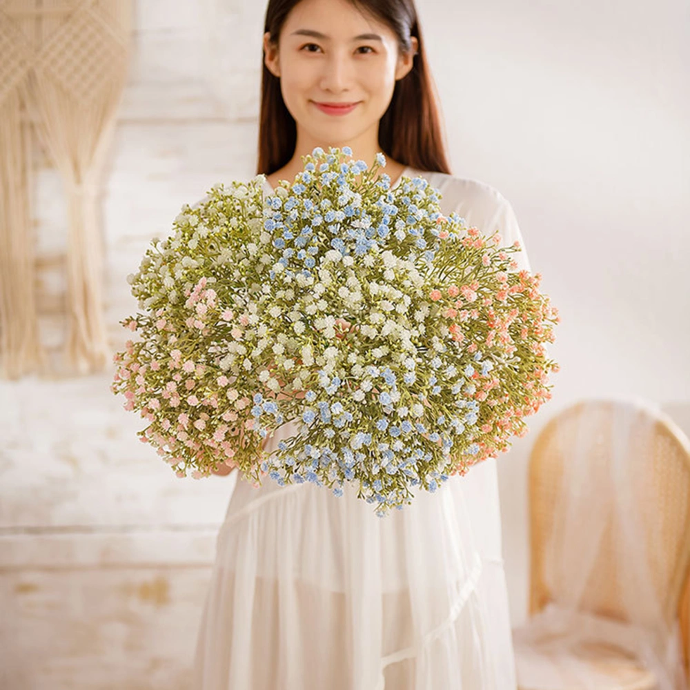 1 Bunch Simulation Flower No Watering 7 Heads Artificial Gypsophila Flower Wedding Bridal Bouquet Home Decor