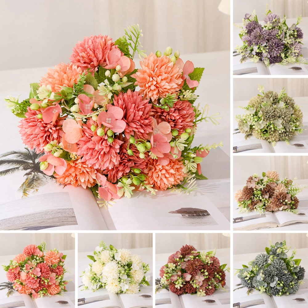 Fake Bouquet Not Withered Easy Care Non-fading Vivid Decorate Wedding Christmas Artificial Flower Household Stuffs