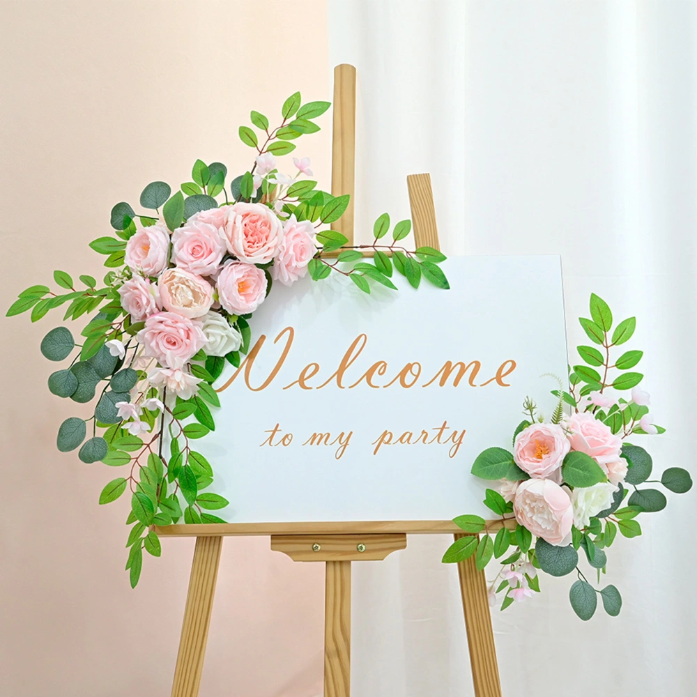 2 Bunches Artificial Flower Weather-resistant No Need Watering Everlasting Easy Care Full Bloom Background Arch Welcome Flower Party Favor