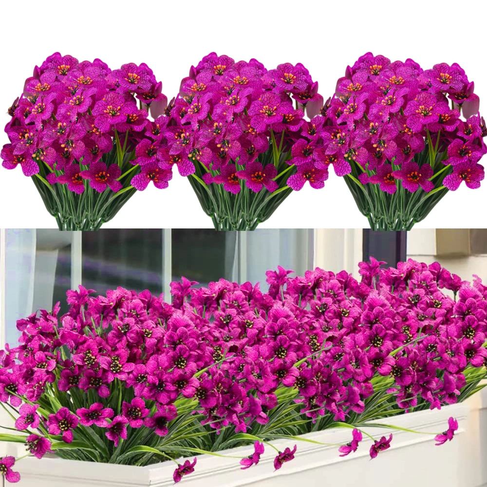 10Pcs Simulated Flower Easy Care Non-fading Not Wither Realistic 5 Head Artificial Johnnyjumpup Wedding Decor Home Supplies