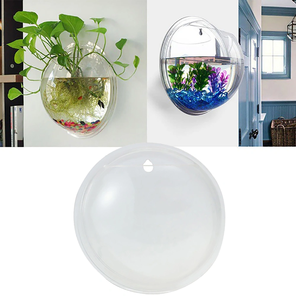 Fish Tank Clear Wall Mounted Acrylic Creative Flower Pot for Home