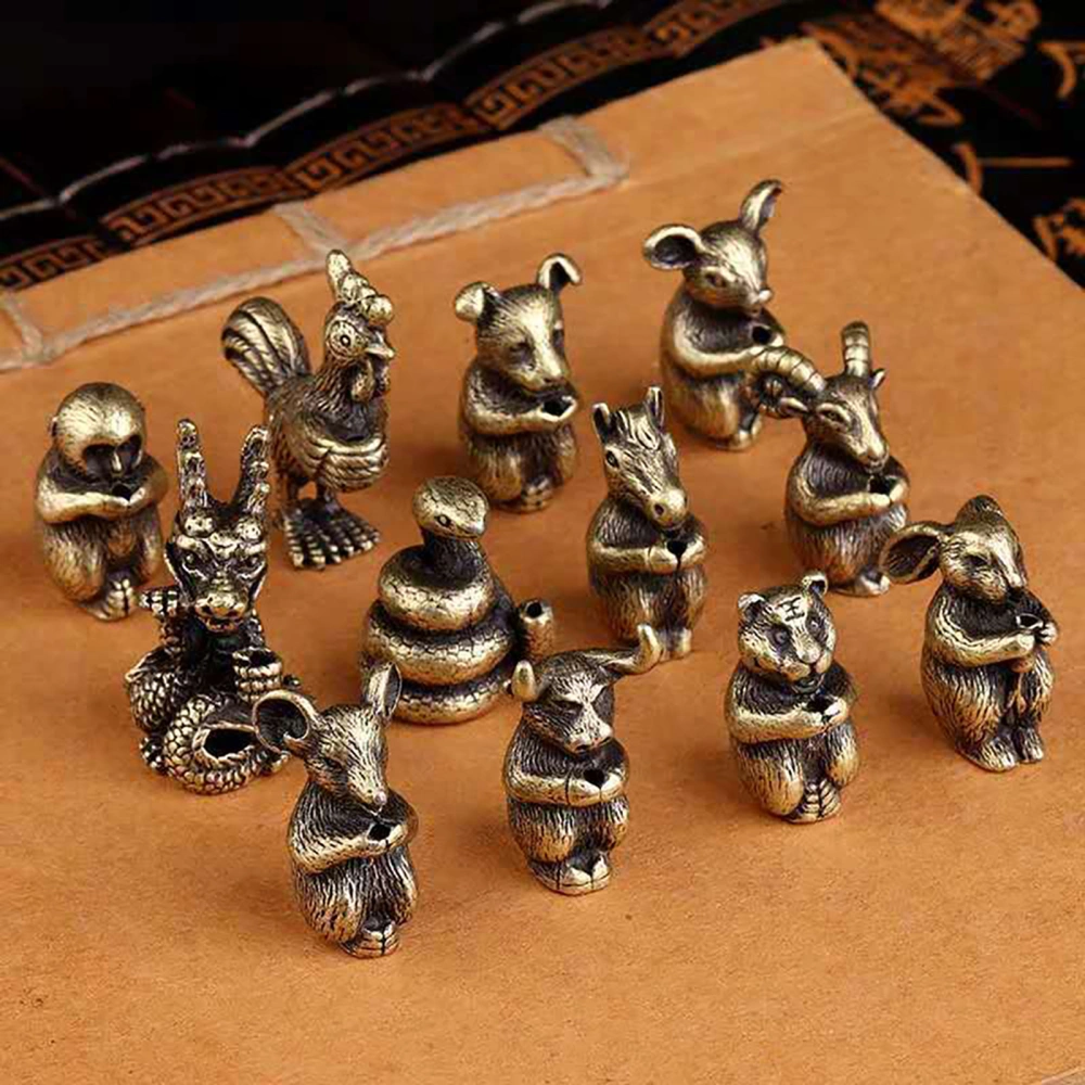 Chinese Zodiac Animal Incense Stick Holder Meditation Censer Stand Decoration