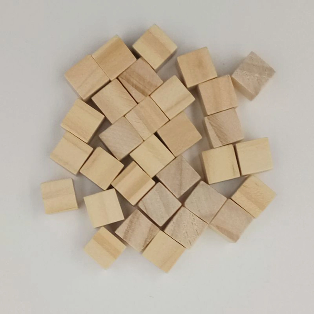 50 Pcs/20 Pcs/10 Pcs Simple Squares Wooden Sewing Craft Scrapbooking DIY Buttons