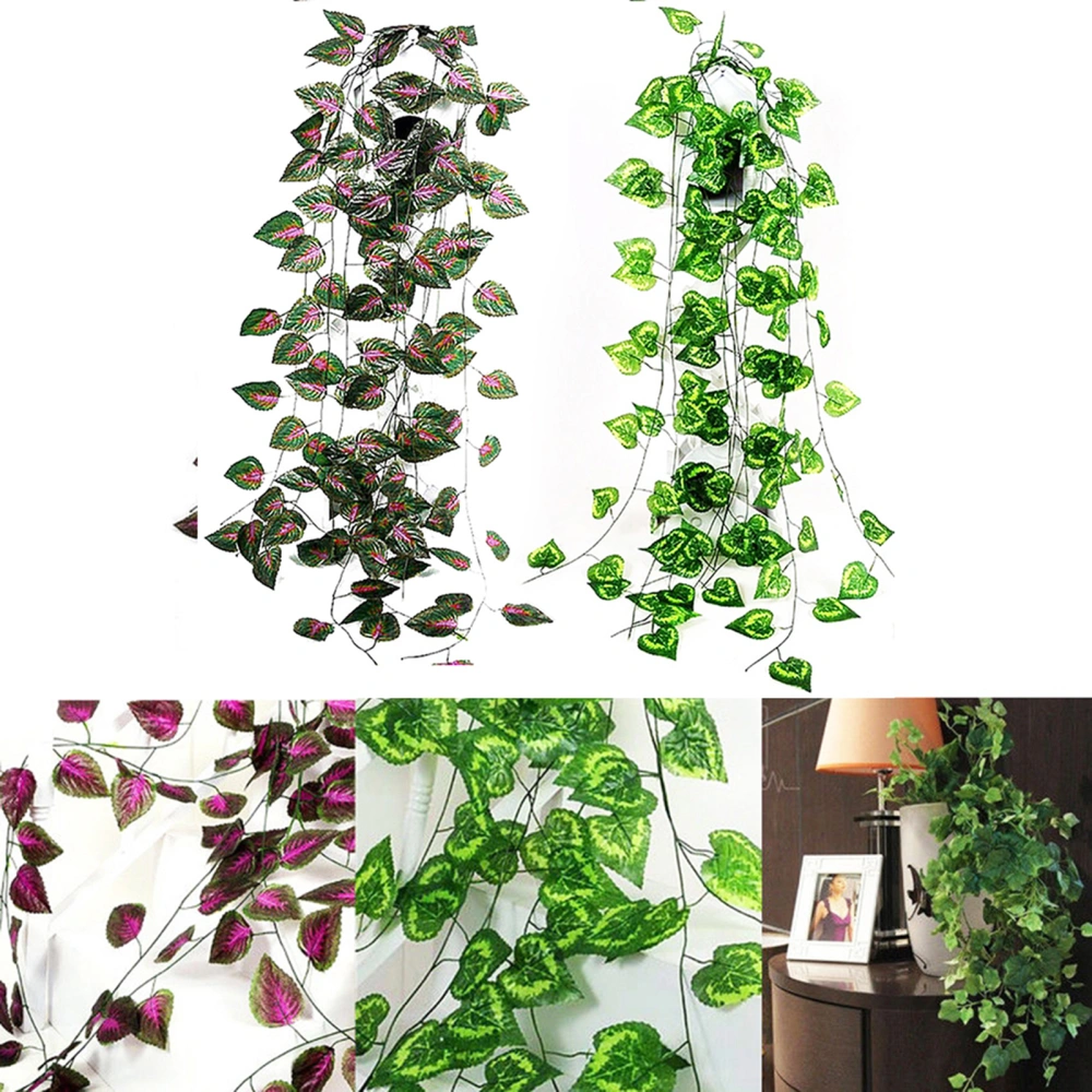 1Pc Artificial Plant Leaf Vine Garland Garden DIY Stage Party Home Wedding Decor