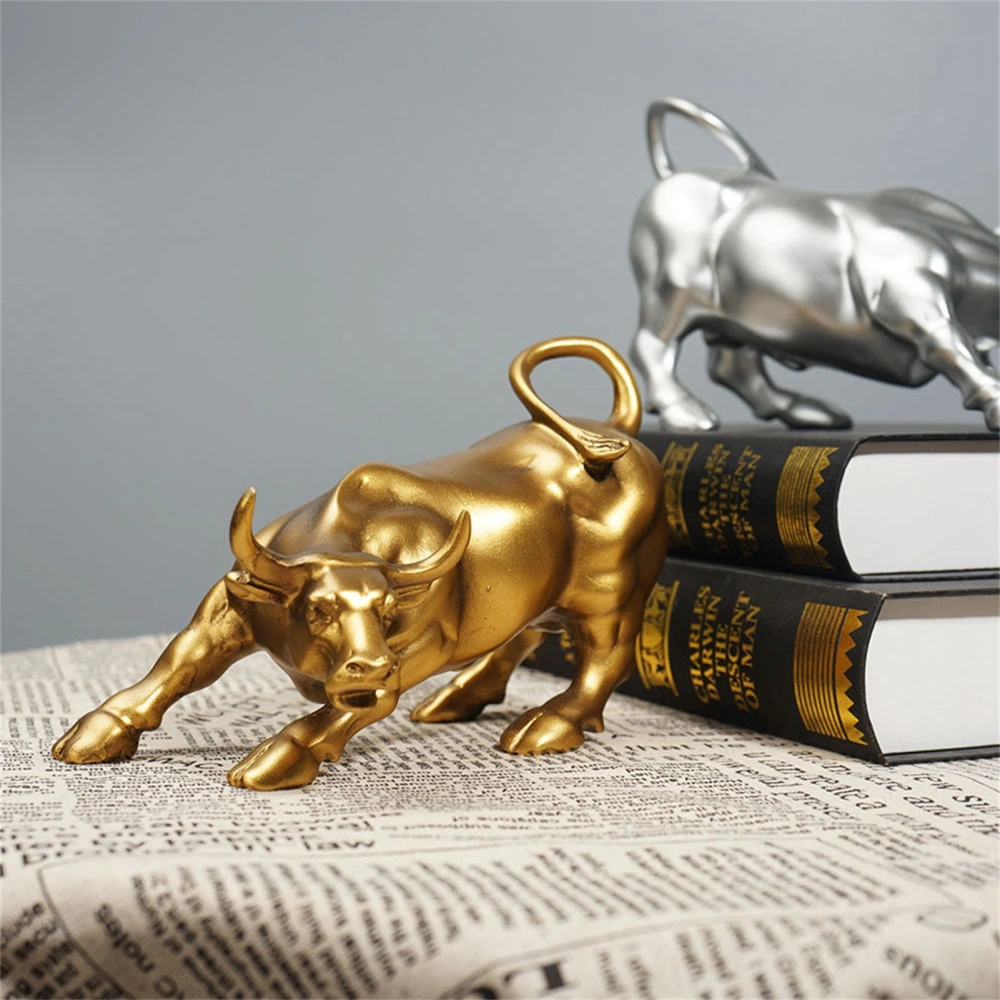 Personalized OX Figurine Fine Symbol Resin Represents Good Luck OX Statue Desktop Decoration