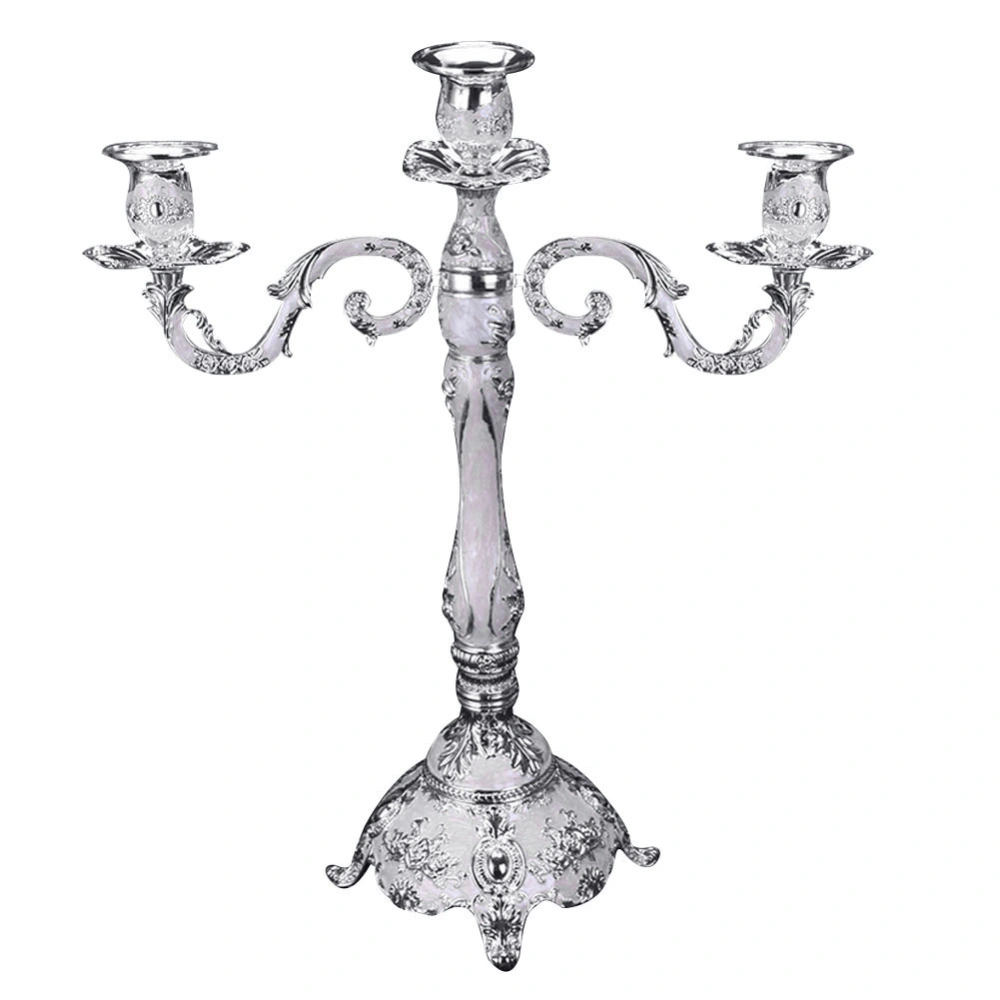 3/5 Head European Metal Candle Holder Candlestick Wedding Home Romantic Decor