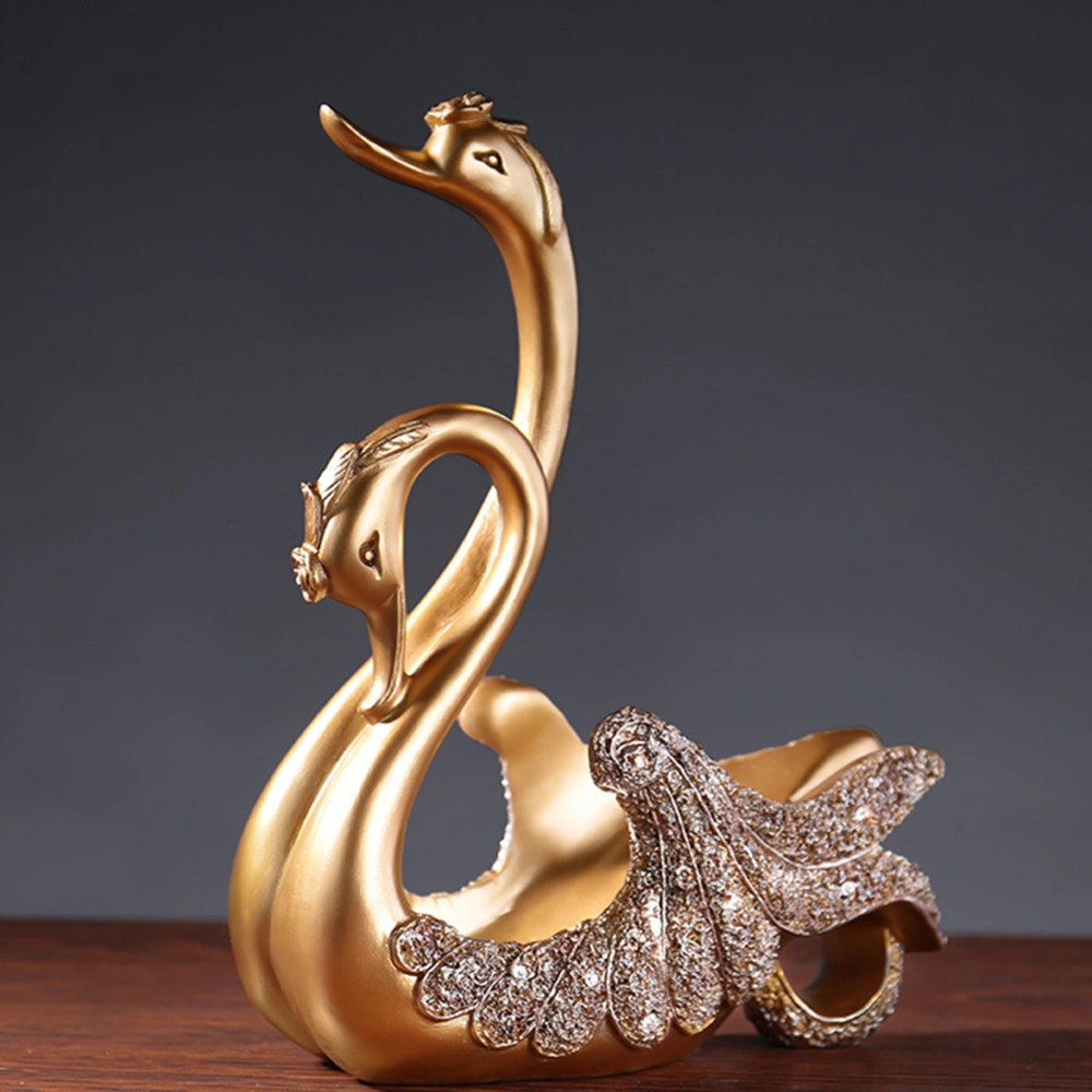 Exquisite Wine Holder Handcrafting Resin European Style Swan Wine Holder Rack for Home