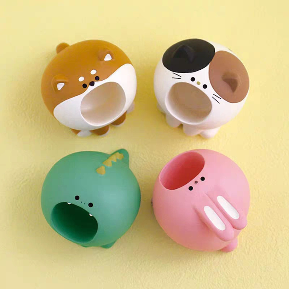 Animal Shape Pen Holder Fadeless Resin Desk Organizer Paper Clip Case Office Accessories