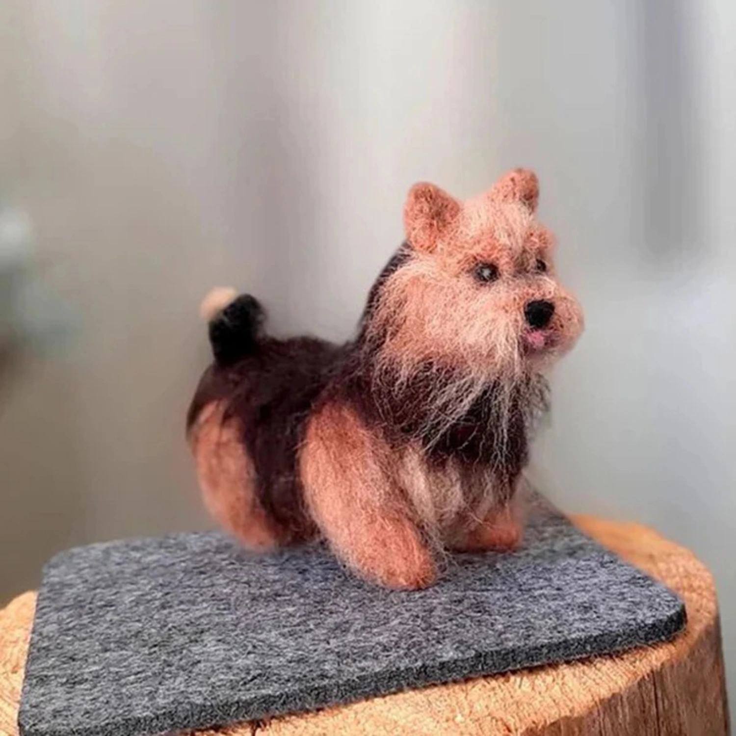 Adorable Dog Shape Doll Knitting Kit Handmade Entertainment Felt Doll Knitting Accessories for Children