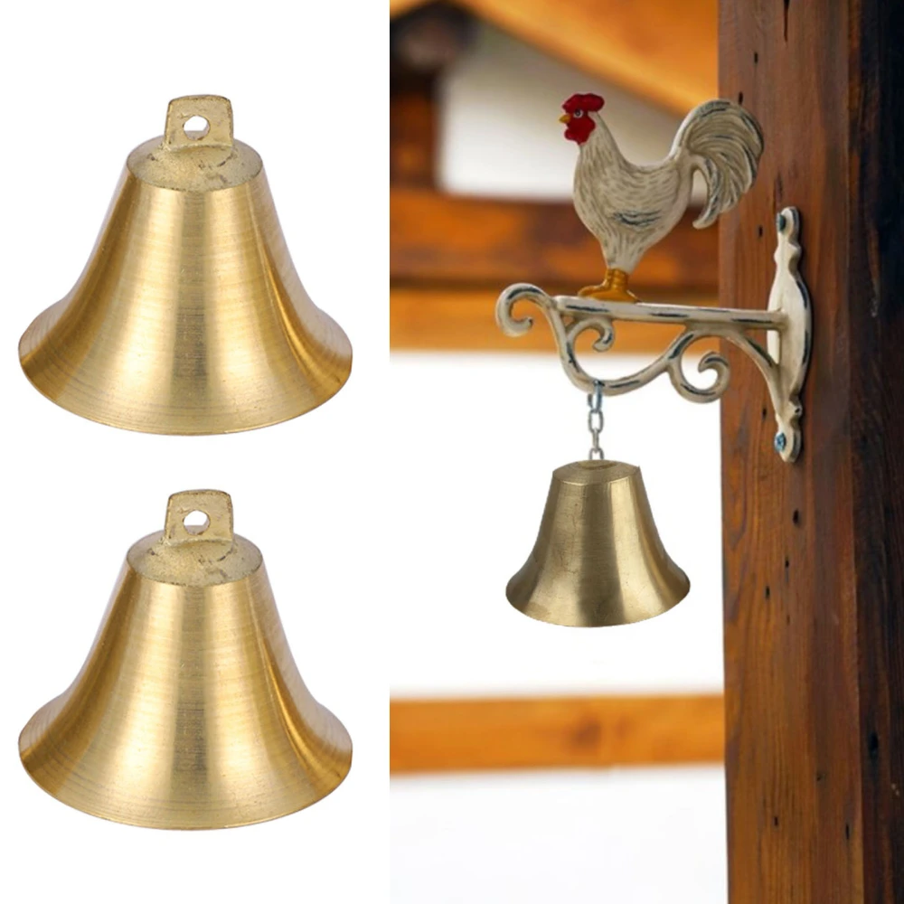 2Pcs Sheep Bells Easy Hanging Clear Sound Anti-rust Copper Chinese Style Horse Elephant Camel Dog Bells Home Supplies