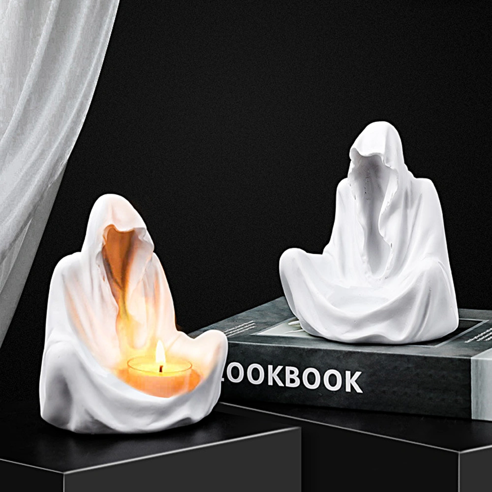 Candle Holder Exquisite Creative Wizard Figurine Candleholder Tealight Ornament Home Decoration