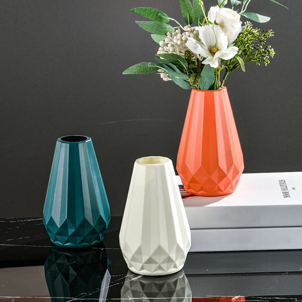 Flower Vase Geometric Design Flower Holder Smooth Surface Stylish Nordic Vase for Table Home Decoration