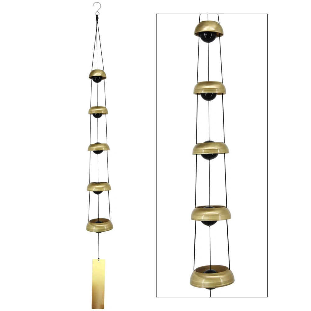 Wind Chime Pendant Clear Voice Exquisite Sturdy Vintage Decorative Multi-layer Blessing Wind Chime Home Decor