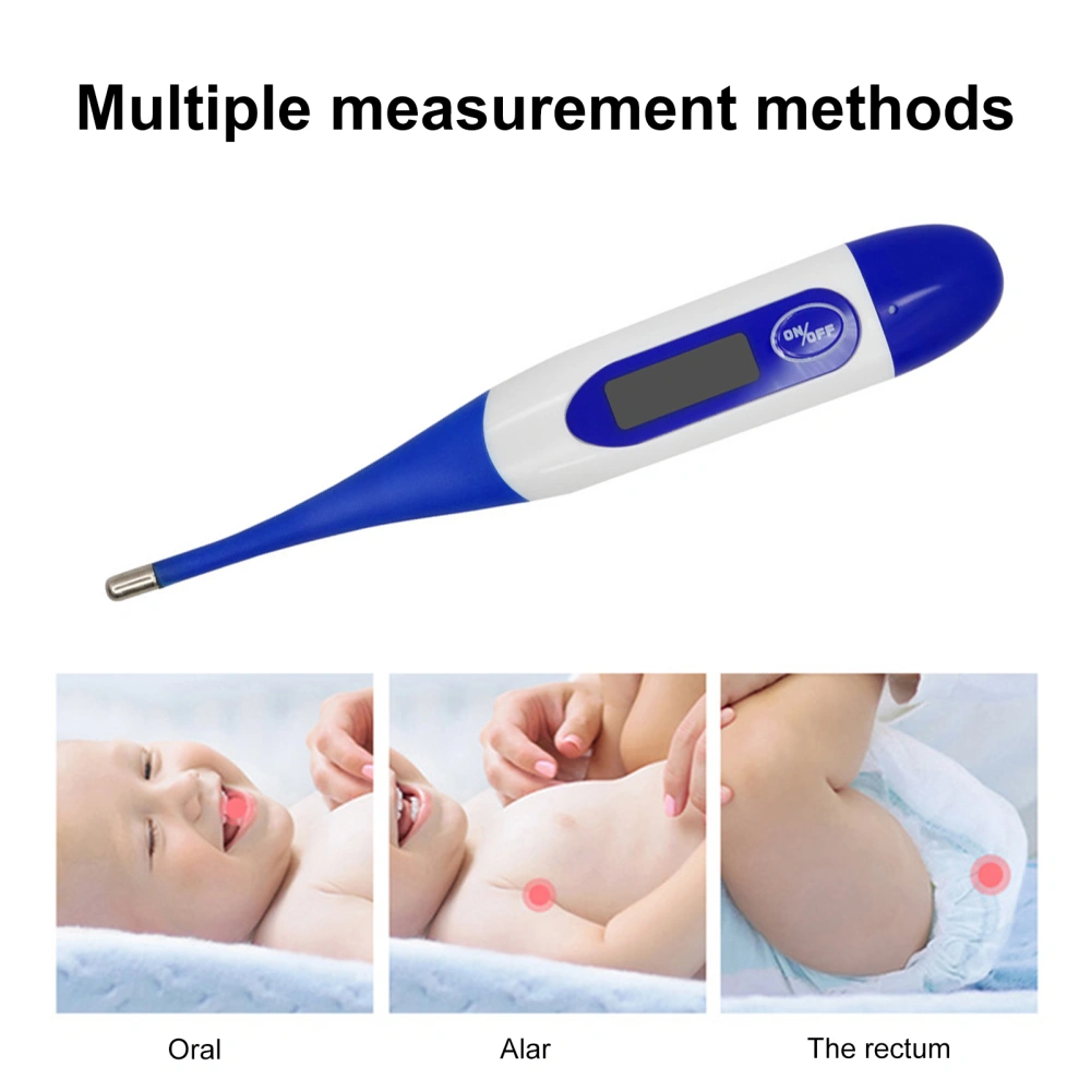 Veterinary Thermometer High Precision Sensitive LCD Digital Display Electronic Pet Thermometer with Audible Reminder for Stockbreeding