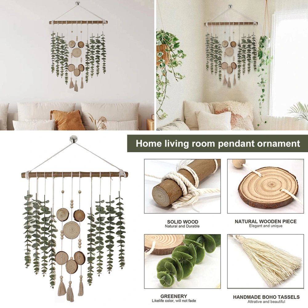 Artificial Plant Handmade No Watering Anti-fade Wall Hanging Simulation Eucalyptus Leaves Decoration Home Decor