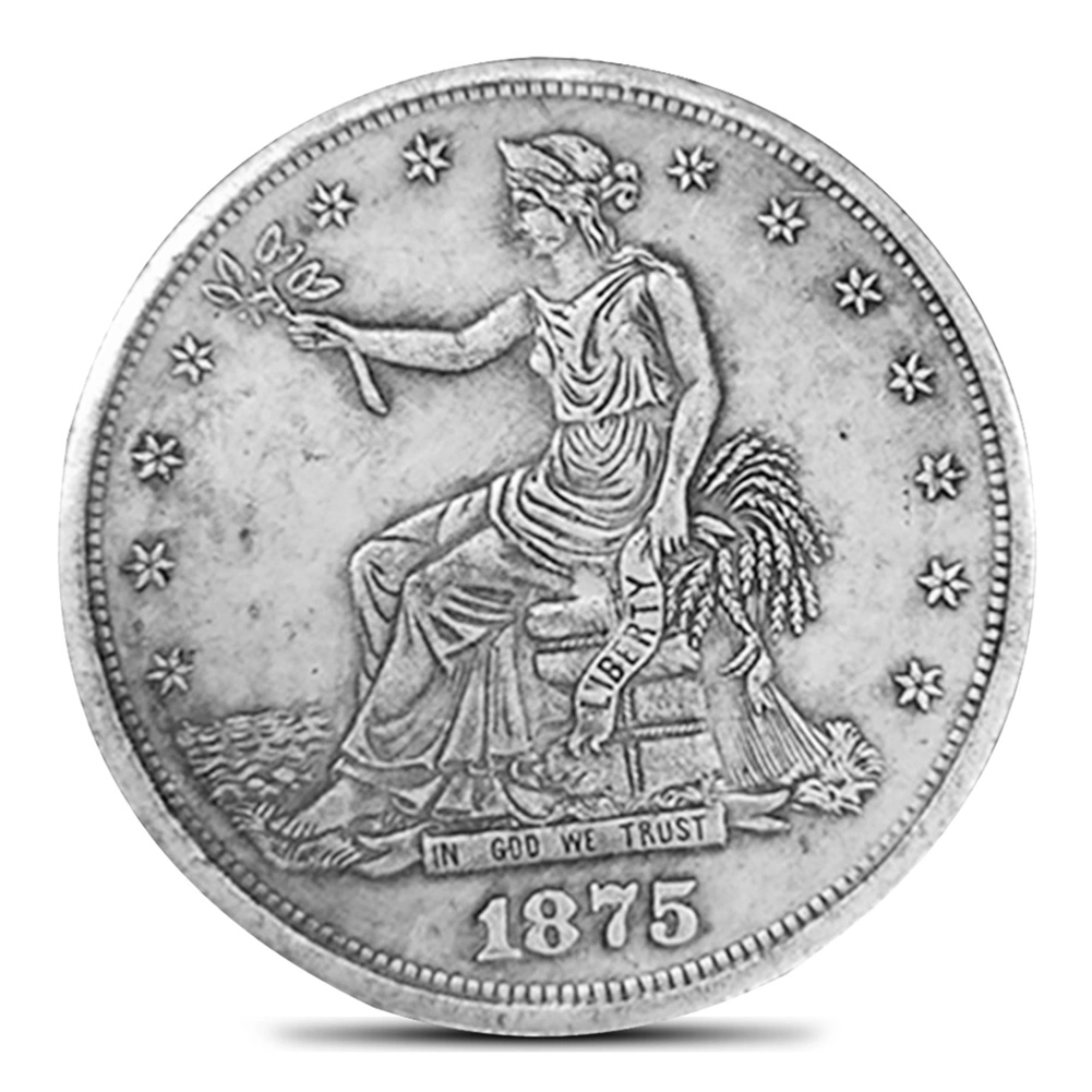 Antique 1875 Old Morgan Liberty US Commemorative One-dollar Coins Collectibles