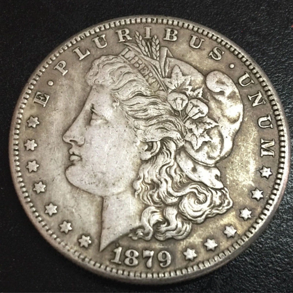 Simulation Fake Morgan One Dollar Commemorative Coin Blow Ring Collection Gift