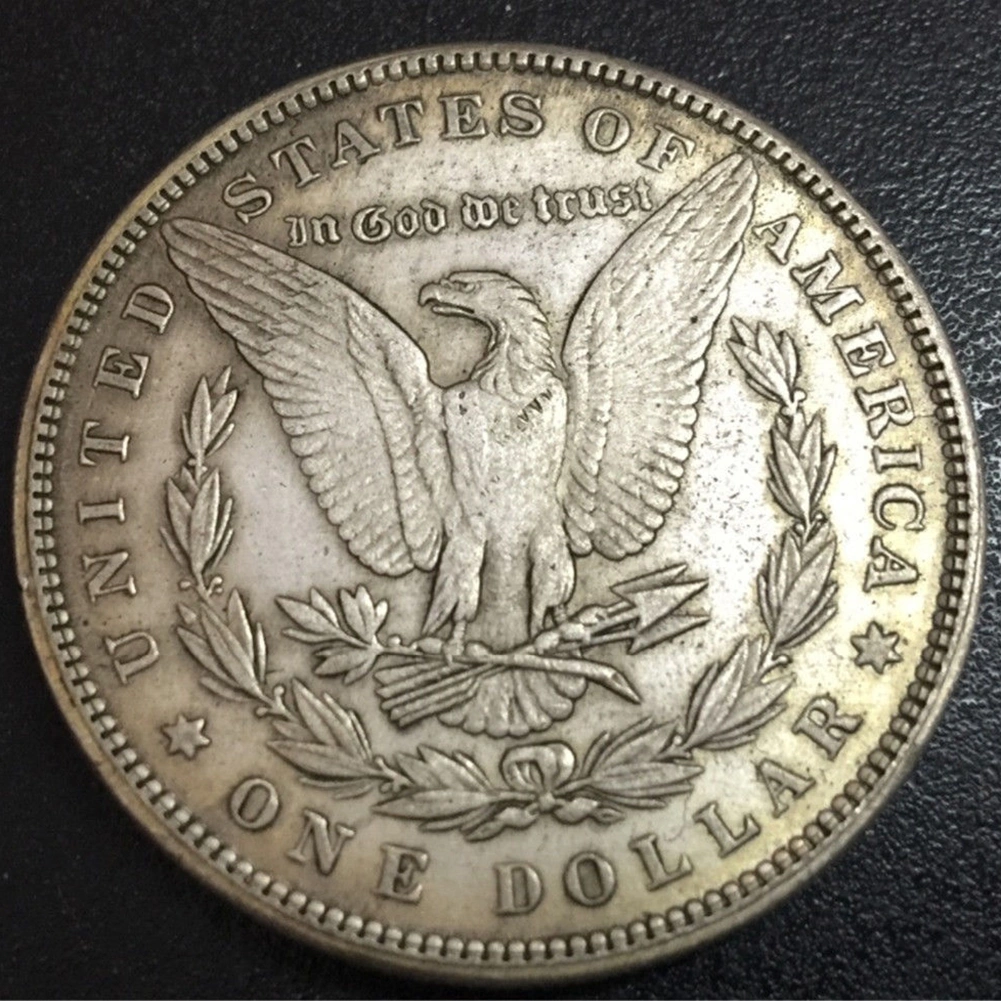 Simulation Fake Morgan One Dollar Commemorative Coin Blow Ring Collection Gift