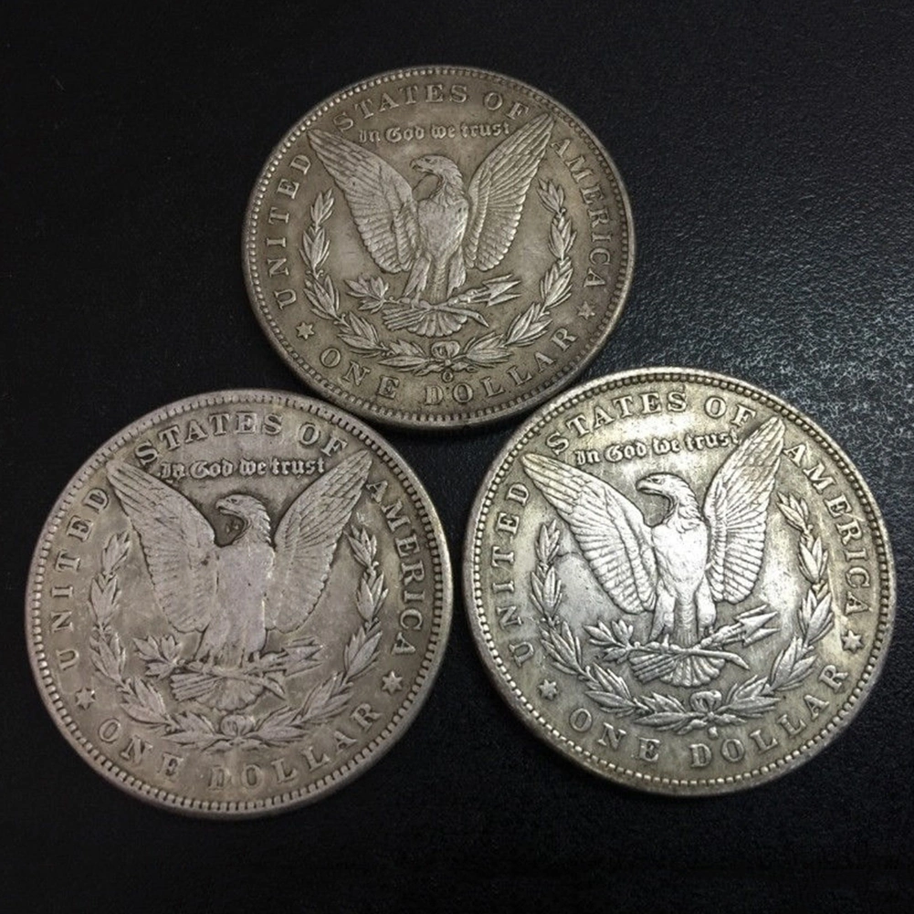Simulation Fake Morgan One Dollar Commemorative Coin Blow Ring Collection Gift