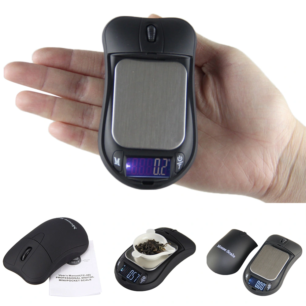 200g/0.01g LCD Display Jewelry Digital Pocket Scale Mouse Shape Weight Balance