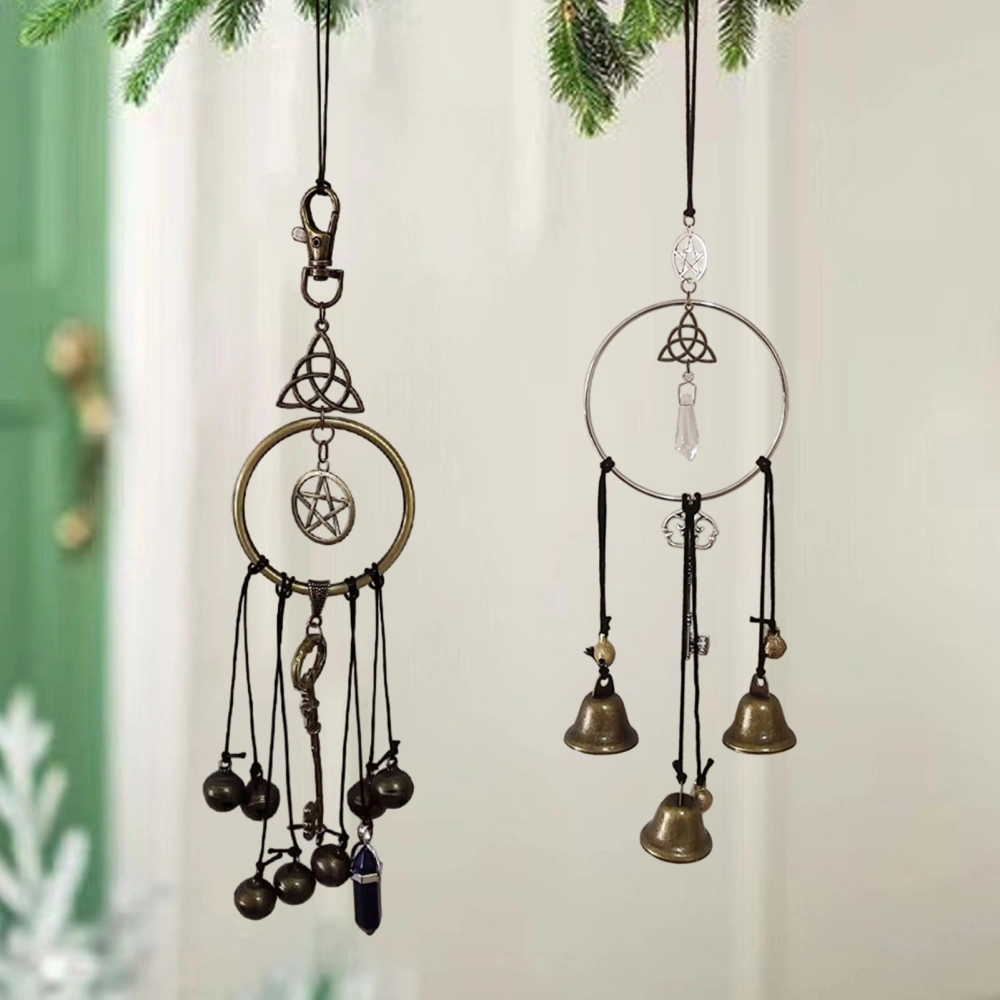 Keys Keychain Design Wind Chime Ornament Vintage Handmade Witch Bells Wind Chime Hanging Decoration Car Interior