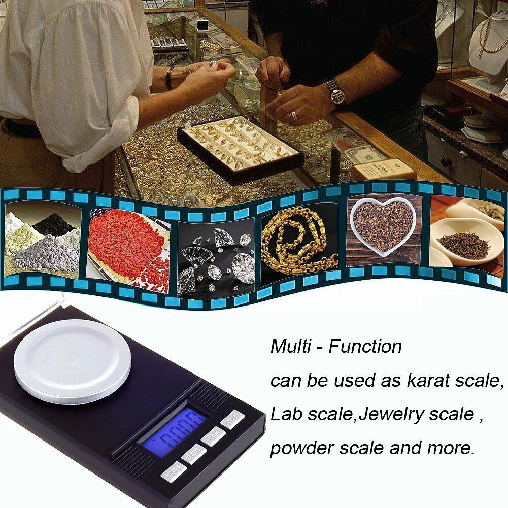 High Precision Pocket Jewelry Electronic Backlight LCD Digital Weighing Scale