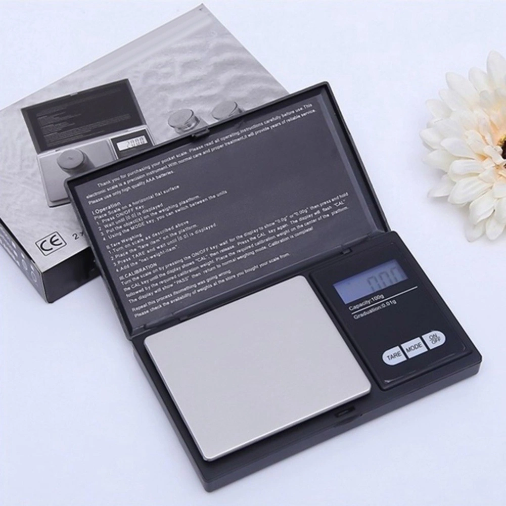 100g/0.01g 500g/0.1g Electronic Pocket Mini Precision Digital Scales for Jewelry