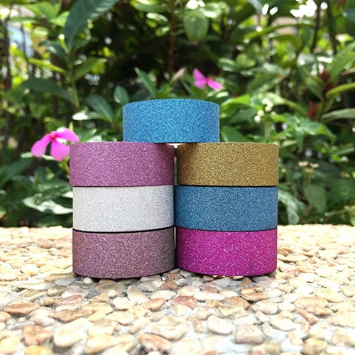 1.5cm x 10m Glitter Sparkle Washi Tape Self Adhesive Scrapbooking Craft DIY Kit