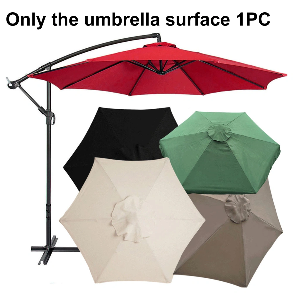 2M Patio Umbrella Cloth Replacement Sun Protection Outdoor Market Table Hanging Umbrella Canopy Parasol Top Shade Cover Umbrella Supplies