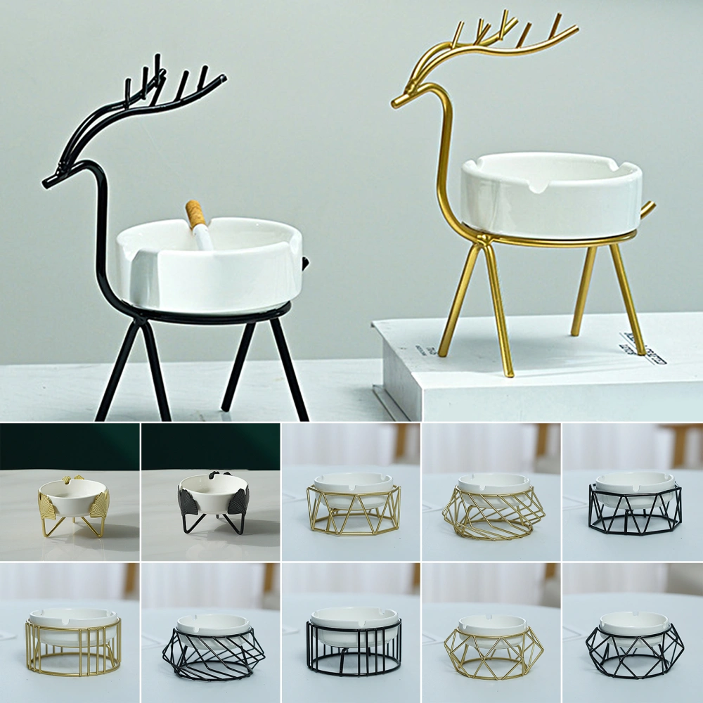 1 Set Ashtray Nordic Style Artistic Storage Creative Deer Ash Holder Household Supplies 